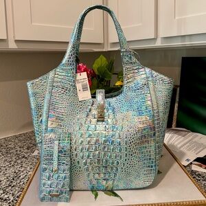 Brahmin Wonderland CARLA Tote and Credit Card Wallet